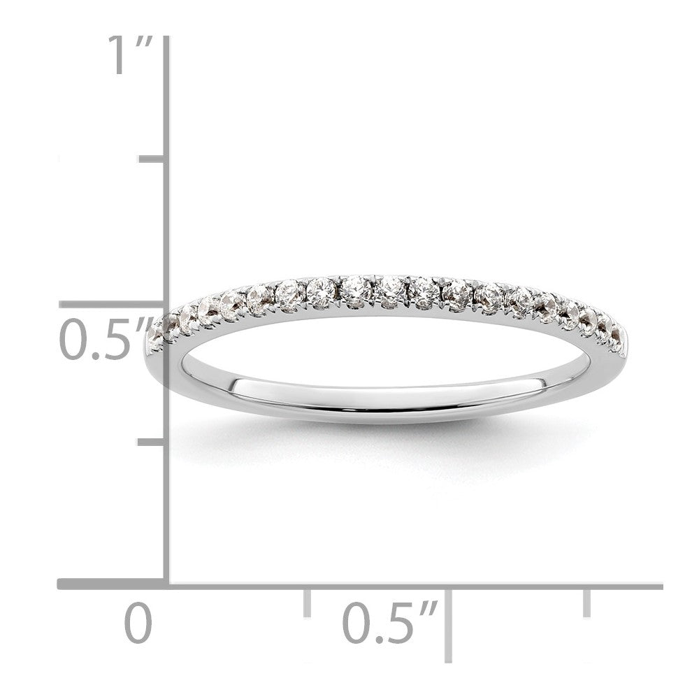Ehering aus 14K Weißgold mit natürlichen Diamanten