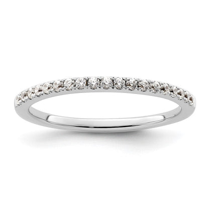 Ehering aus 14K Weißgold mit natürlichen Diamanten