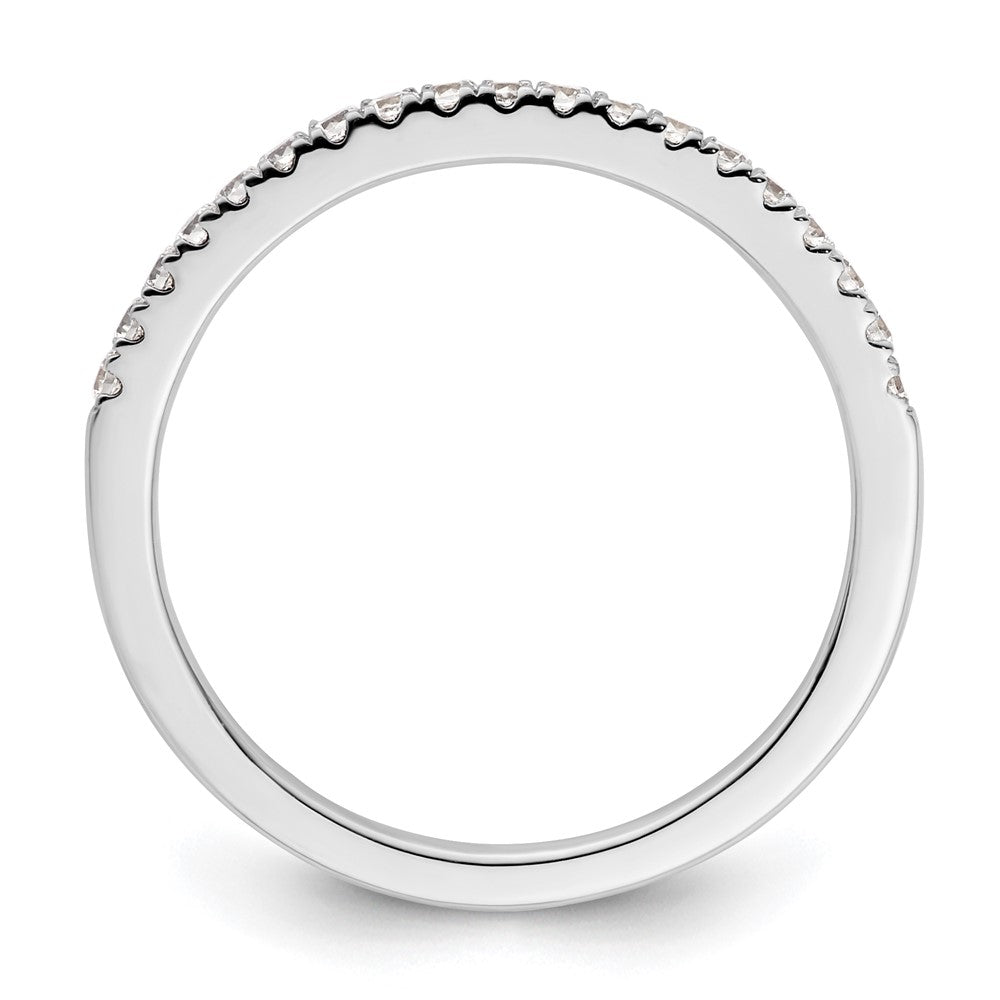 14K Weißgold Ehering mit natürlichen Diamanten