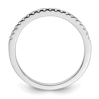 14K Weißgold Ehering mit natürlichen Diamanten