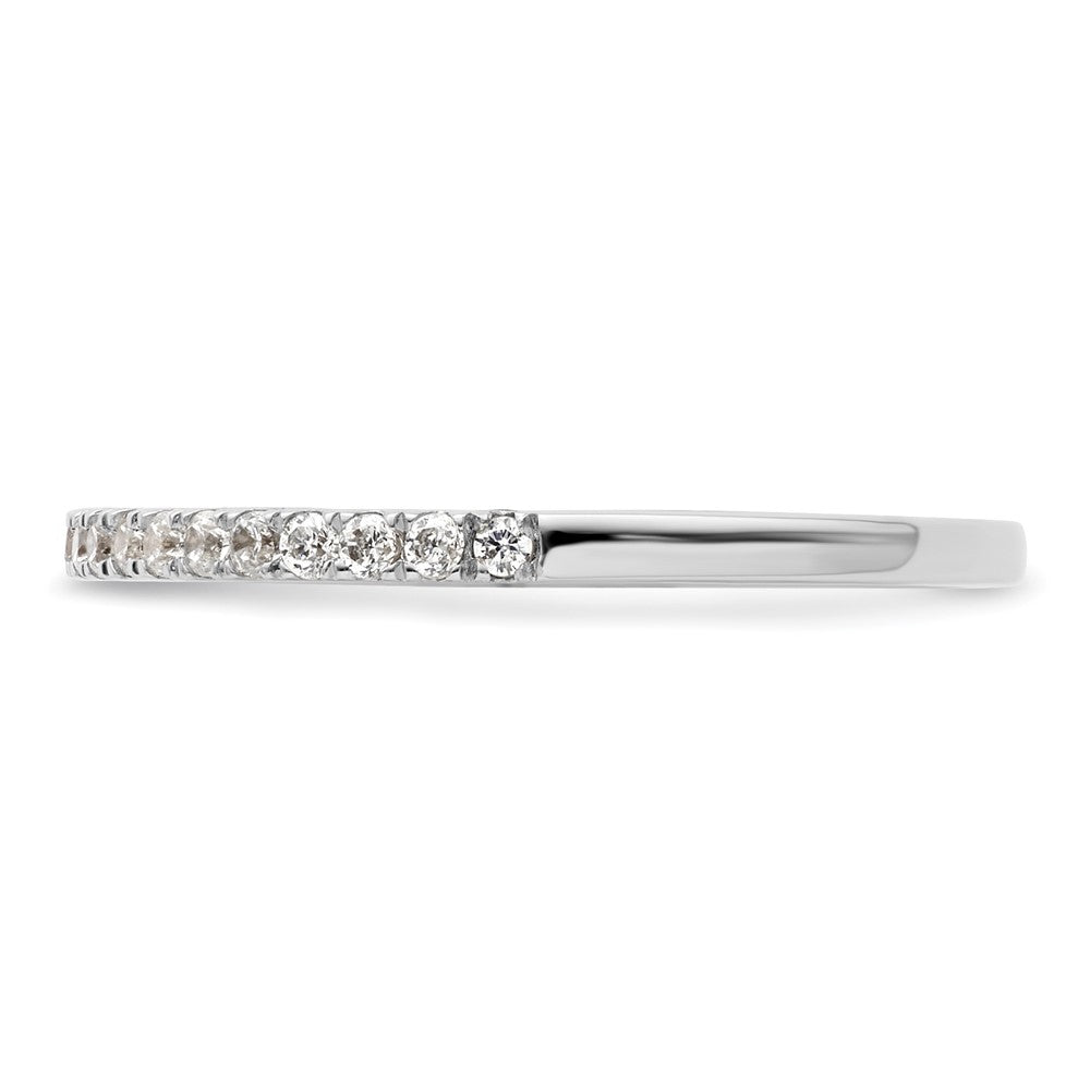 14K Weißgold Ehering mit natürlichen Diamanten