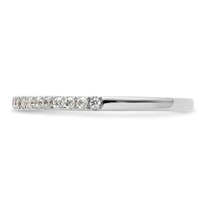 14K Weißgold Ehering mit natürlichen Diamanten