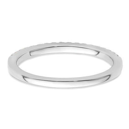 14K Weißgold Ehering mit natürlichen Diamanten