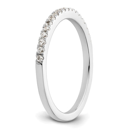14K Weißgold Ehering mit natürlichen Diamanten