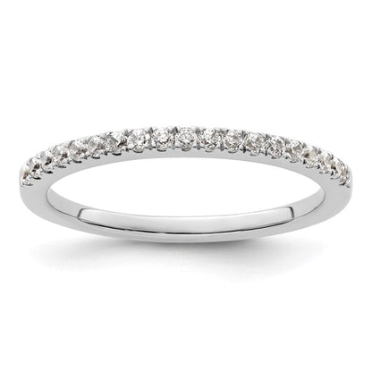 14K Weißgold Ehering mit natürlichen Diamanten