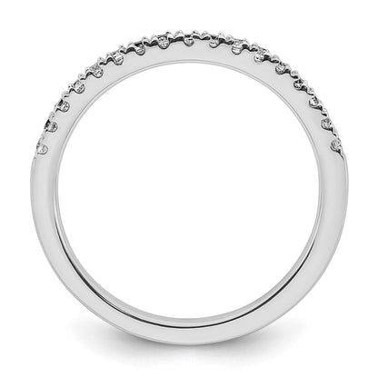 14K Weißgold Ehering mit natürlichen Diamanten