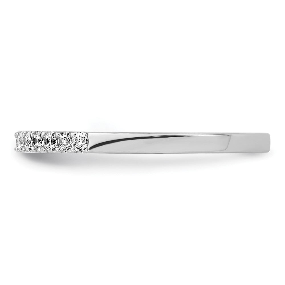 14K Weißgold Ehering mit natürlichen Diamanten