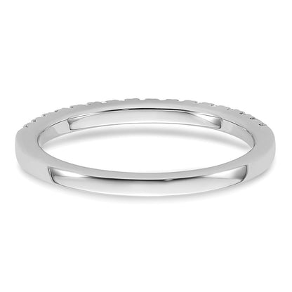 14K Weißgold Ehering mit natürlichen Diamanten
