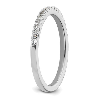 14K Weißgold Ehering mit natürlichen Diamanten