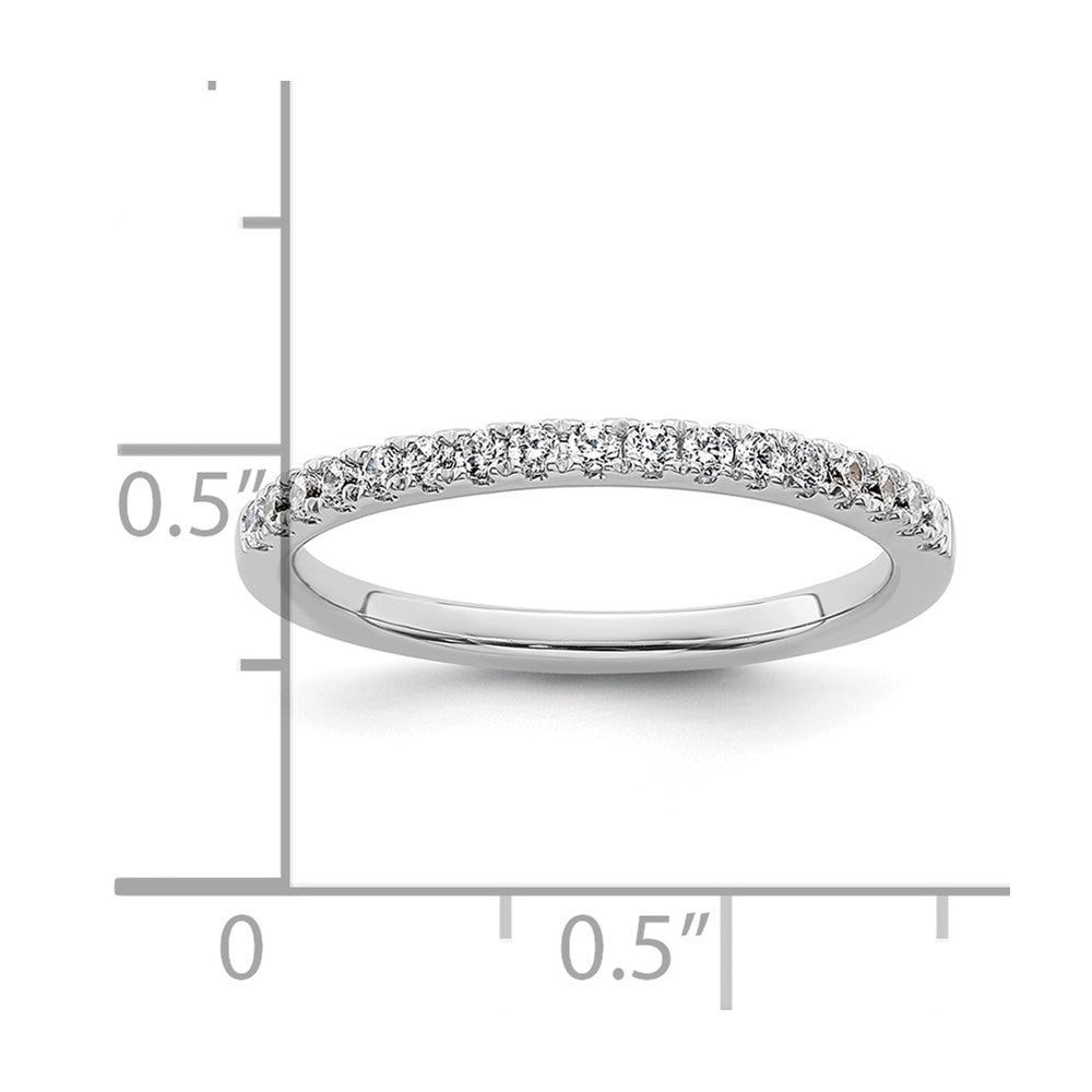 14K Weißgold Ehering mit natürlichen Diamanten