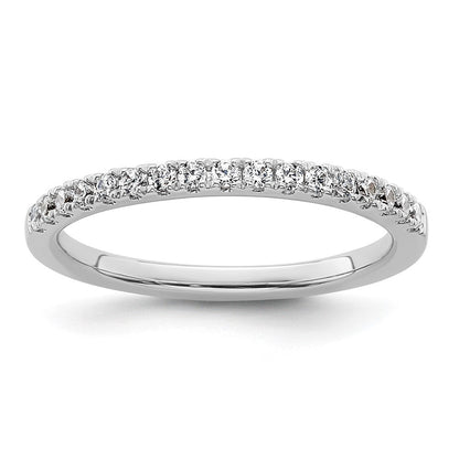 14K Weißgold Ehering mit natürlichen Diamanten