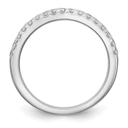 14K Weißgold Ehering mit natürlichen Diamanten