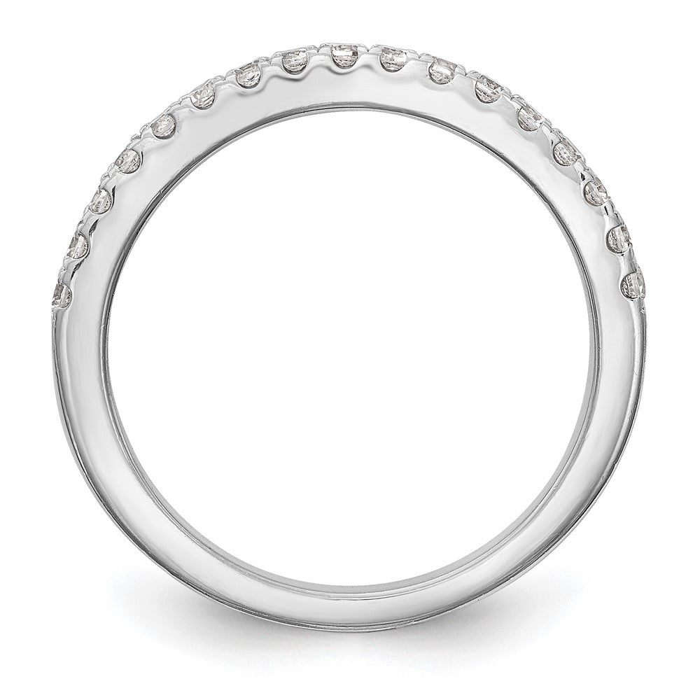 14K Weißgold Ehering mit natürlichen Diamanten