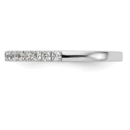 14K Weißgold Ehering mit natürlichen Diamanten