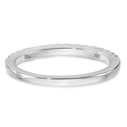 14K Weißgold Ehering mit natürlichen Diamanten