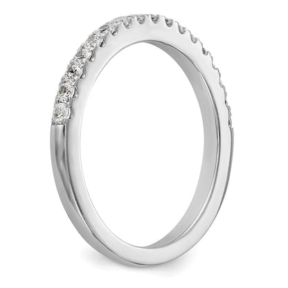 14K Weißgold Ehering mit natürlichen Diamanten