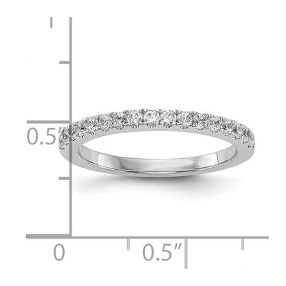 14K Weißgold Ehering mit natürlichen Diamanten