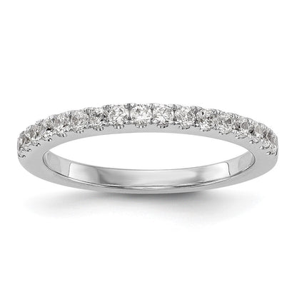 14K Weißgold Ehering mit natürlichen Diamanten