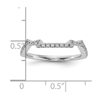 Ehering aus 14K Weißgold mit natürlichen Diamanten