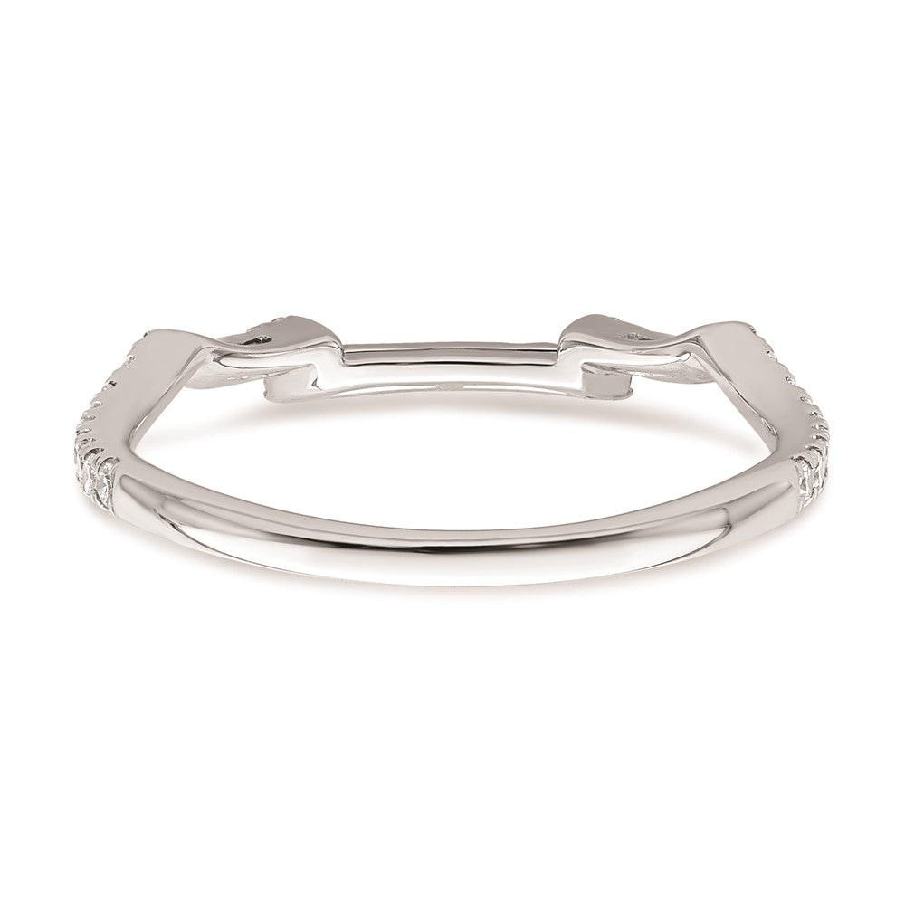 14K Weißgold Ehering mit natürlichen Diamanten