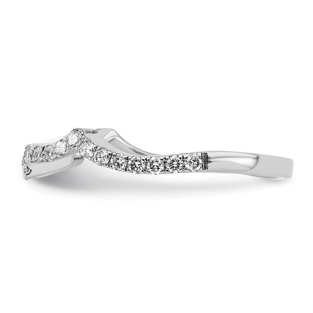 Ehering aus 14K Weißgold mit natürlichen Diamanten