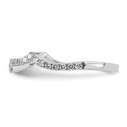 Ehering aus 14K Weißgold mit natürlichen Diamanten