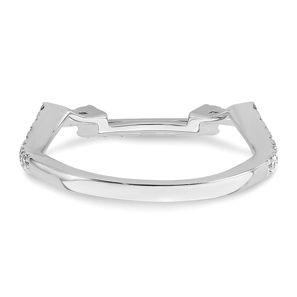 Ehering aus 14K Weißgold mit natürlichen Diamanten