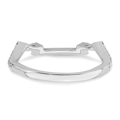 Ehering aus 14K Weißgold mit natürlichen Diamanten