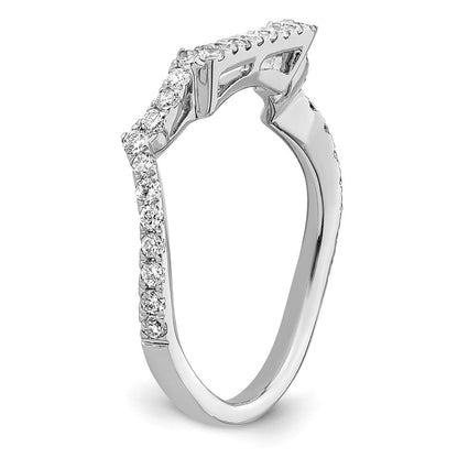 14K Weißgold True Origin 3/8 Karat Im Labor Gezüchtet Diamant Vs/si D E F Ehering