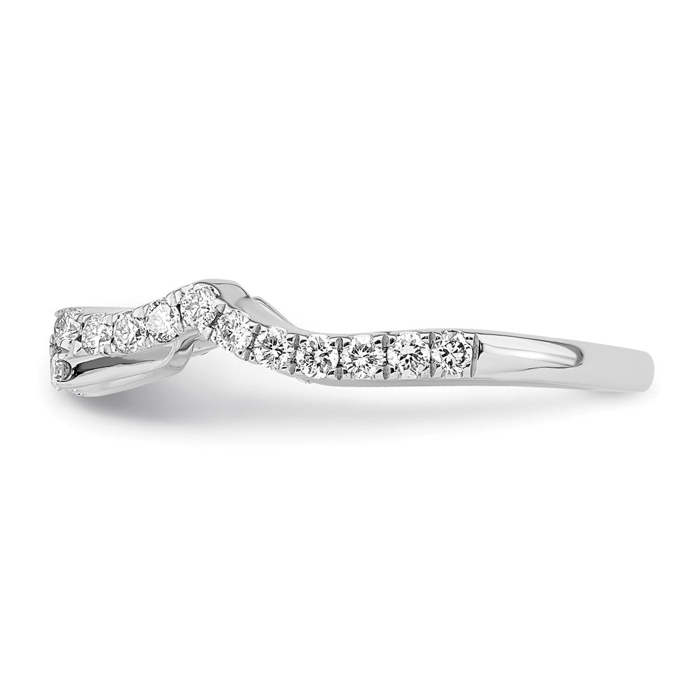 Ehering aus 14K Weißgold mit natürlichen Diamanten