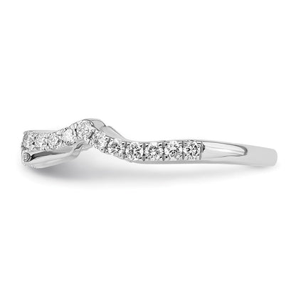 Ehering aus 14K Weißgold mit natürlichen Diamanten