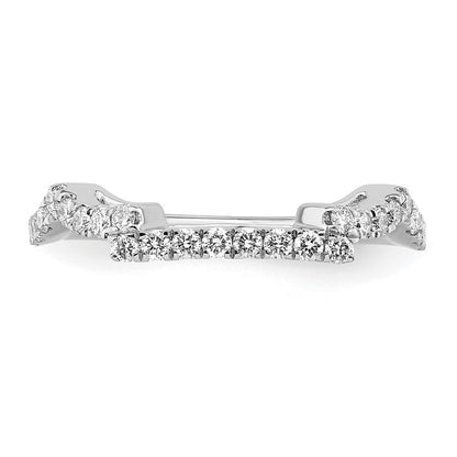 Ehering aus 14K Weißgold mit natürlichen Diamanten