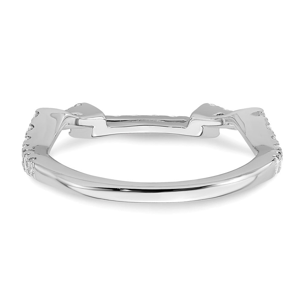 Ehering aus 14K Weißgold mit natürlichen Diamanten