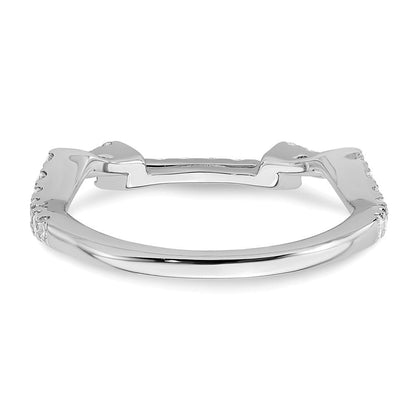 Ehering aus 14K Weißgold mit natürlichen Diamanten
