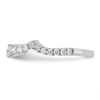 14K Weißgold Ehering mit natürlichen Diamanten