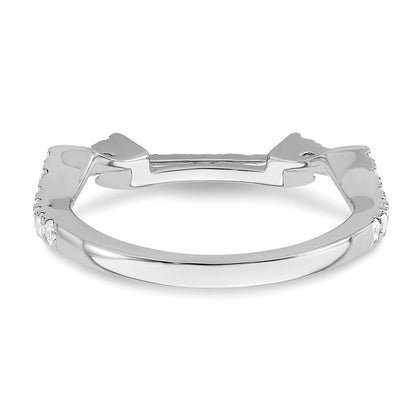14K Weißgold Ehering mit natürlichen Diamanten