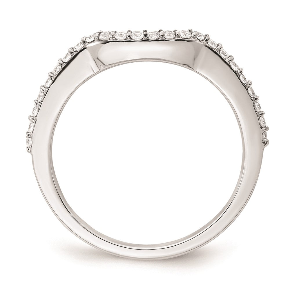 Ehering aus 14K Weißgold mit natürlichen Diamanten