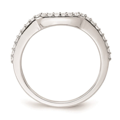 Ehering aus 14K Weißgold mit natürlichen Diamanten