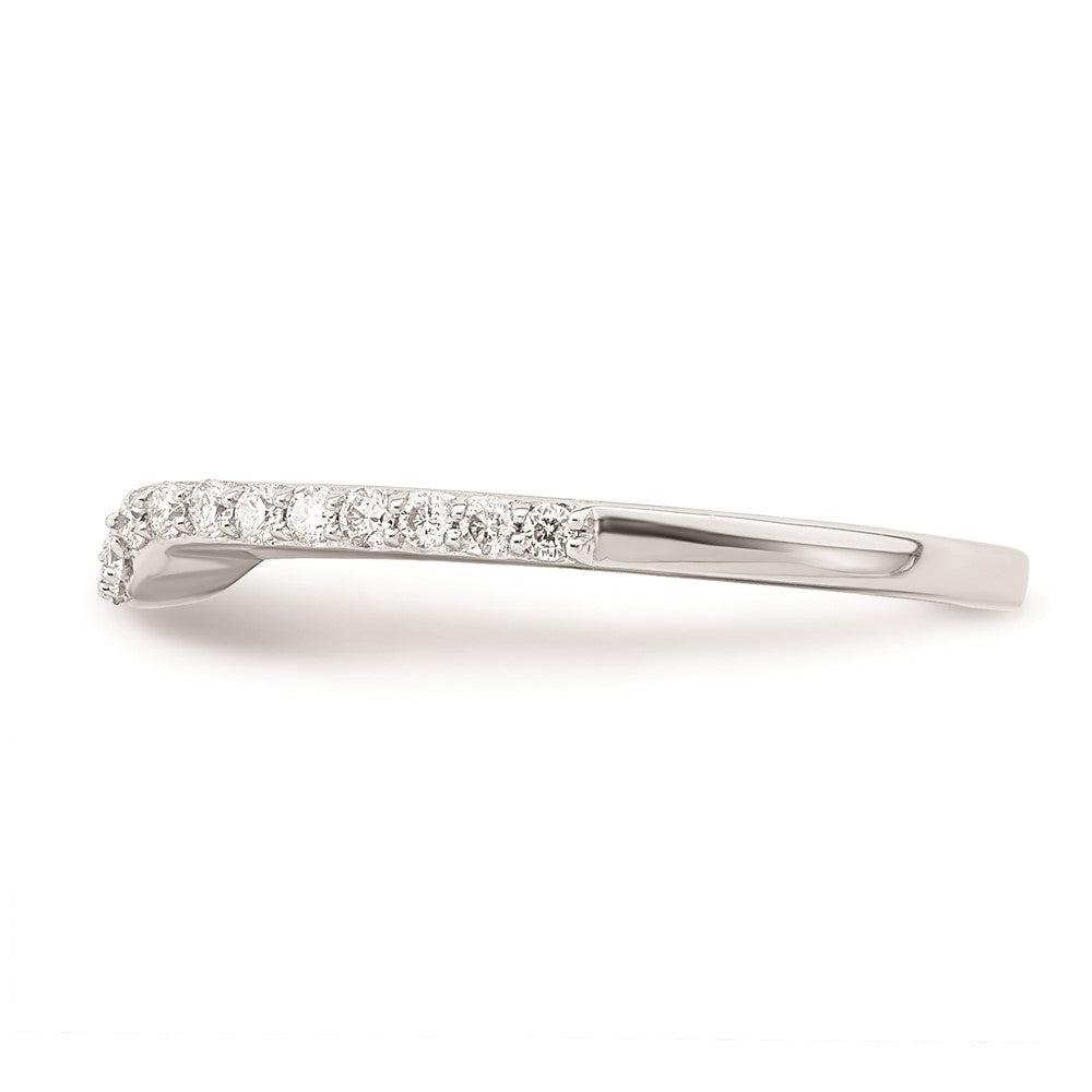 Ehering aus 14K Weißgold mit natürlichen Diamanten