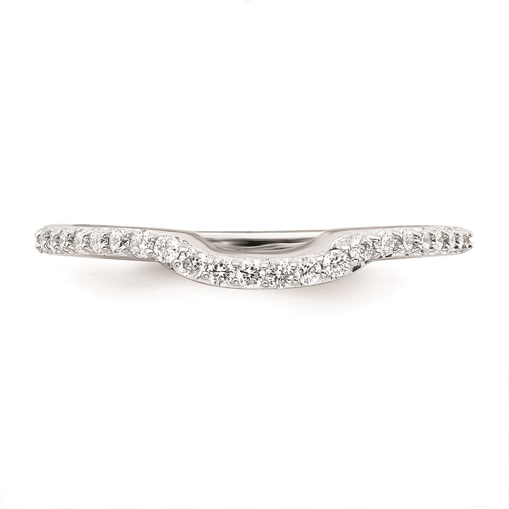 Ehering aus 14K Weißgold mit natürlichen Diamanten