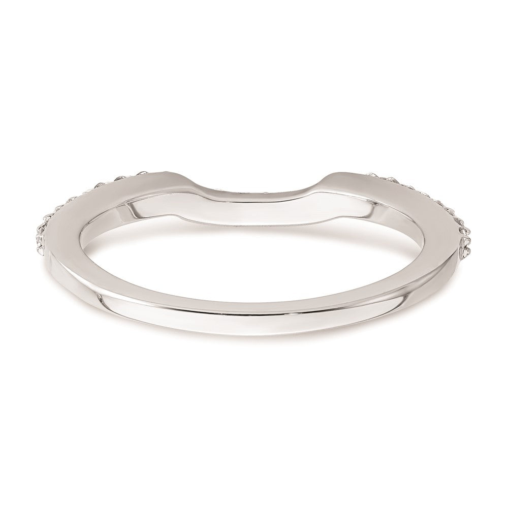 Ehering aus 14K Weißgold mit natürlichen Diamanten