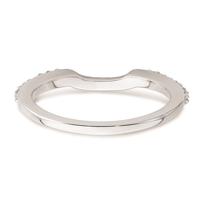 Ehering aus 14K Weißgold mit natürlichen Diamanten