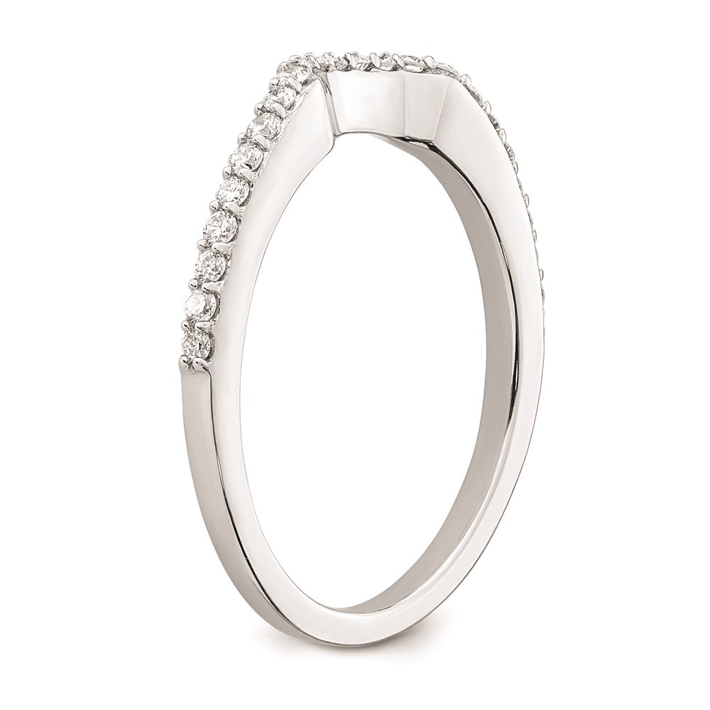 Ehering aus 14K Weißgold mit natürlichen Diamanten