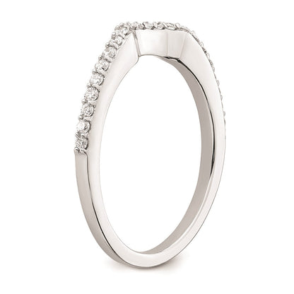 Ehering aus 14K Weißgold mit natürlichen Diamanten