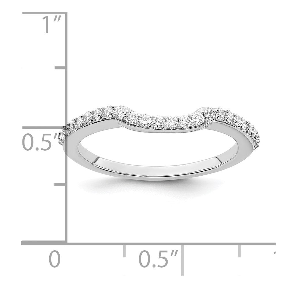 Ehering aus 14K Weißgold mit natürlichen Diamanten