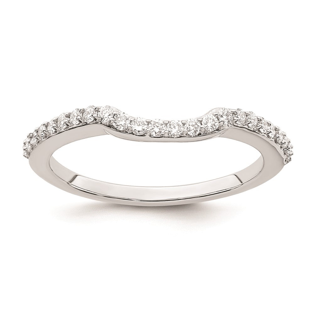 Ehering aus 14K Weißgold mit natürlichen Diamanten
