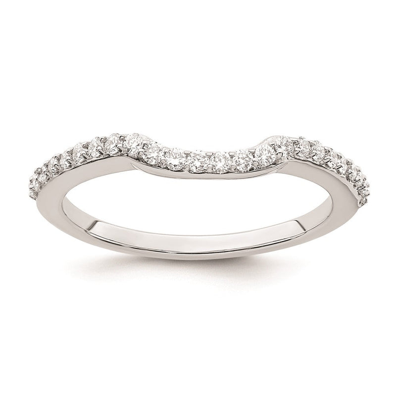 Ehering aus 14K Weißgold mit natürlichen Diamanten
