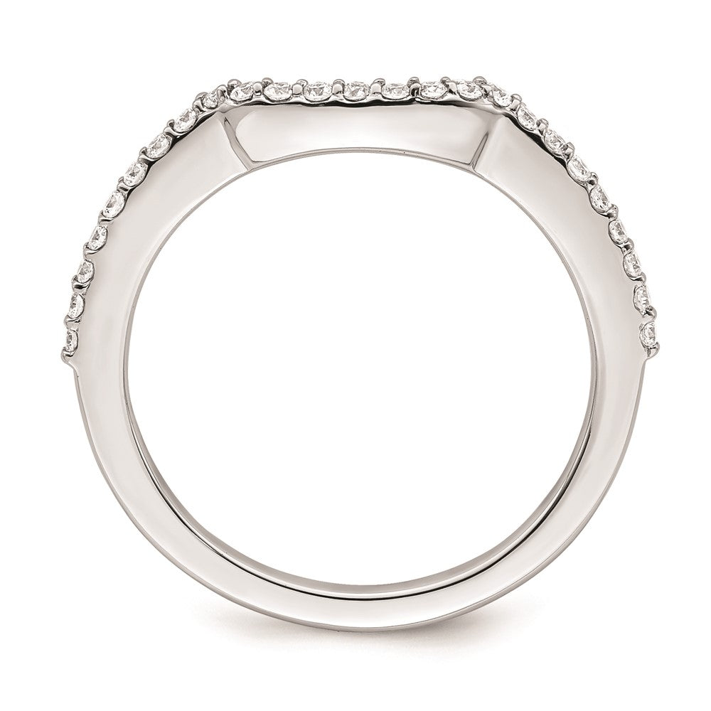 14K Weißgold Ehering mit natürlichen Diamanten 0,25 ct Gesamtgewicht