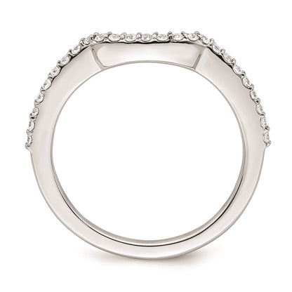 14K Weißgold Ehering mit natürlichen Diamanten 0,25 ct Gesamtgewicht