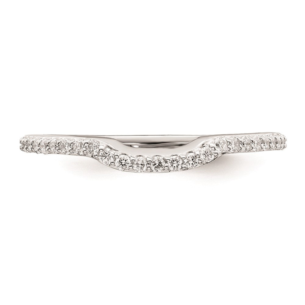 14K Weißgold Ehering mit natürlichen Diamanten 0,25 ct Gesamtgewicht